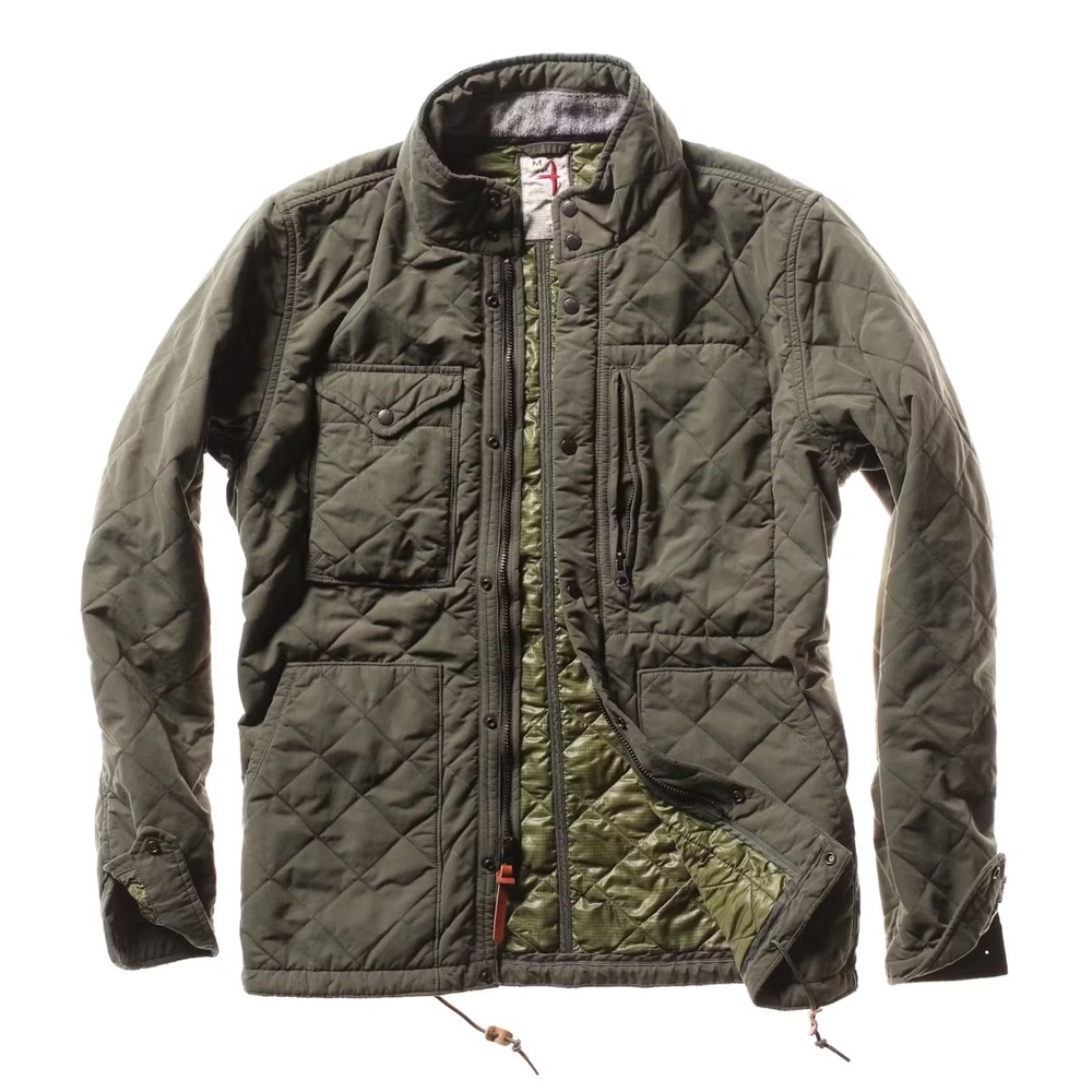 Relwen Quilted Tanker in Dark Olive